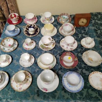 European cups and saucer collection