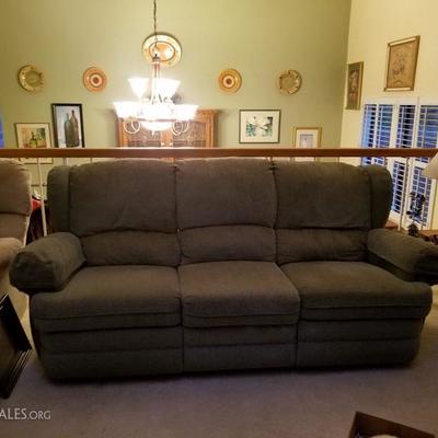 Couch/ Recliners on both ends
