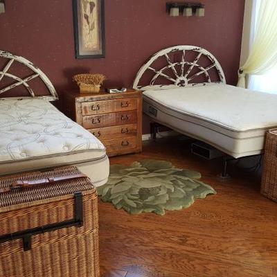 bedroom furniture includes trunks by Ballard