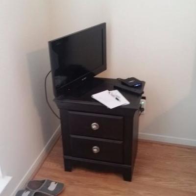 Small end table, TV