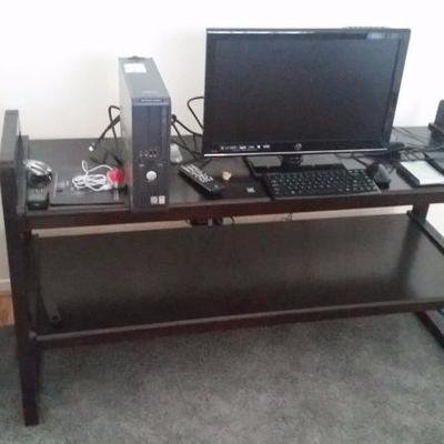 TV stand/table, computer and electronics