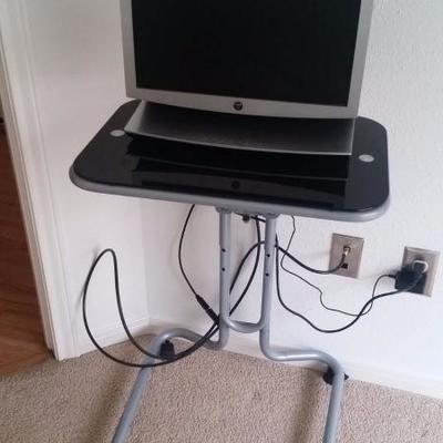 Computer tray on wheels, computer