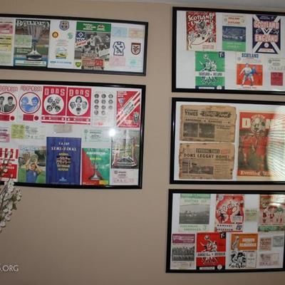 Five poster frames with plastic inserts