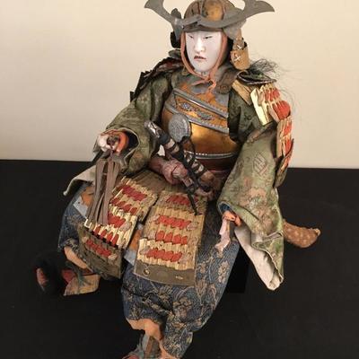 Japanese Hina Doll, Samurai, circa 1800