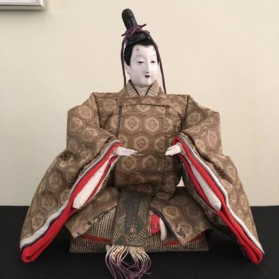 Japanese Hina Doll, Courtier, circa 1840