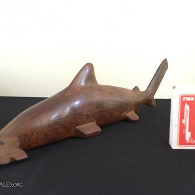 Seri Ironwood Sculpture of a Hammerhead Shark, 21