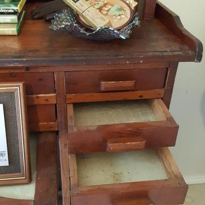 Vintage jewelers desk