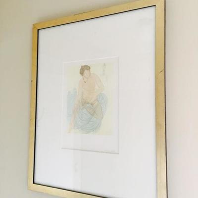 Antique Print of Rodin Origninal $60