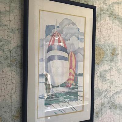 Beautiful Matted Signed and Numbered Sailing Prints