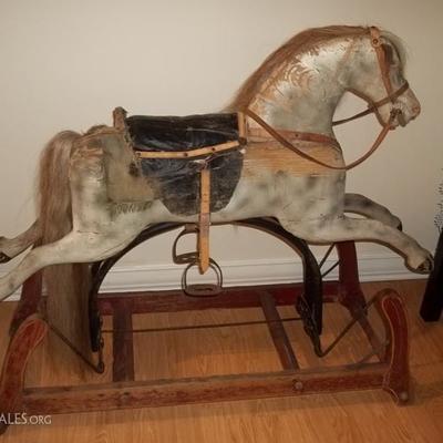 1920s circa hand made rocking horse from Cincinnati oh