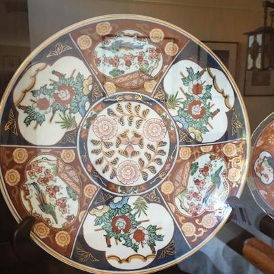 Large Asian decorative platter
