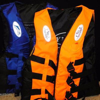 Blue Dolphin and Yutanian Outdoors life vests XXL