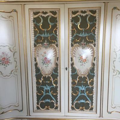  Six door ward robe imported from Italy. Handcrafted handpainted 