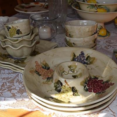 floral dishes 