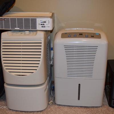 GE Dehumidifier, Whirlpool humidifier, Oreck XL Professional air purifier 