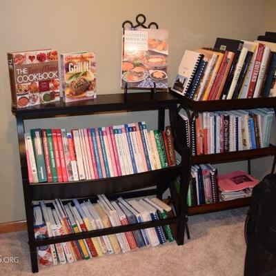 bookcases with books 