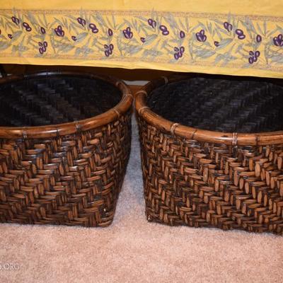 wicker weave baskets 