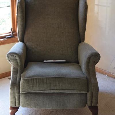 green accent chair 