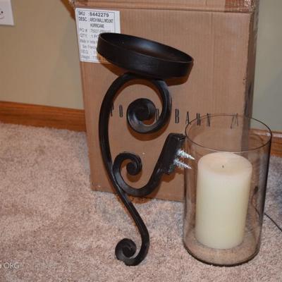 pottery barn wall mounted candle holder - there are 3