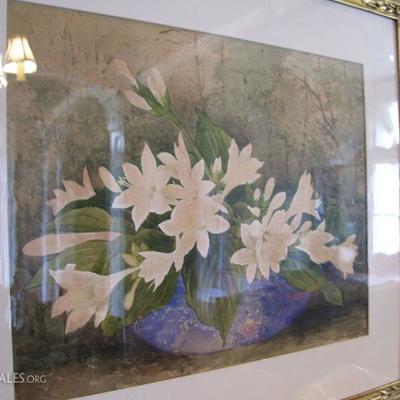 Original painting by listed artist Ellen Robbins - dated 1866