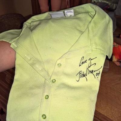 Polo shirt - autographed by Richard Simmons.