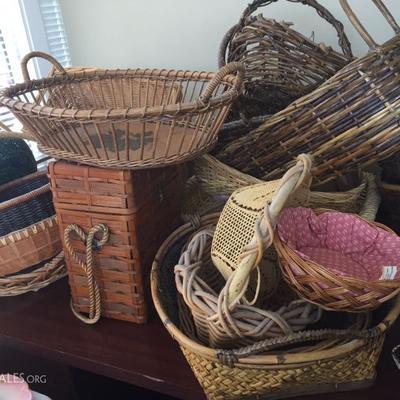Wide assortment of baskets