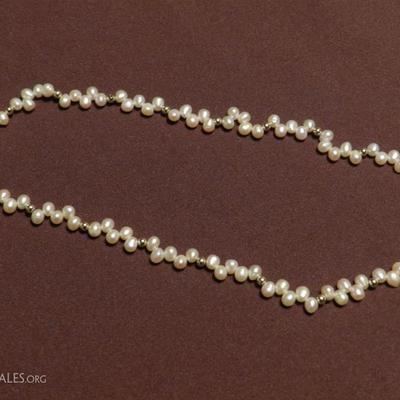 fresh water pearls with 14K gold seperators