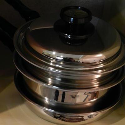 stainless steel pots/lid