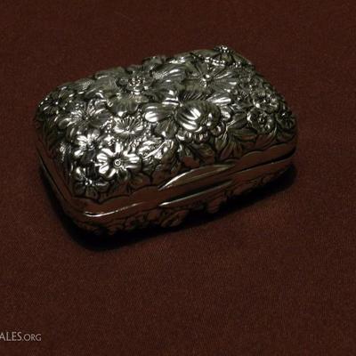 antique sterling silver soap dish