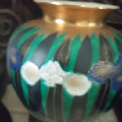 Hand-painted Asian vases