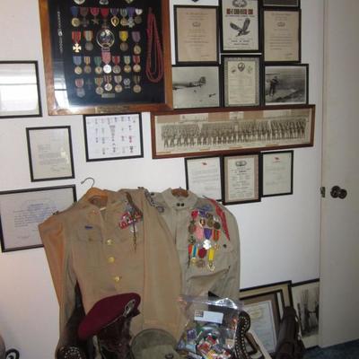 Colonel Thomson's military items will be offered as a package