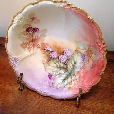 Limoges Hand Painted Serving Bowl