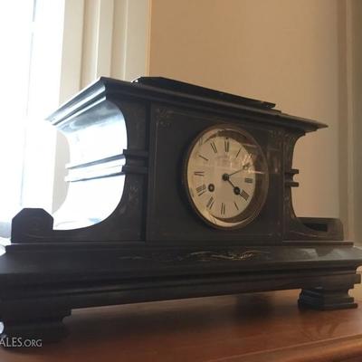 Shreve Crump and Low Marble Mantle Clock 