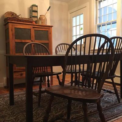 Dining Table and Windsor Chairs