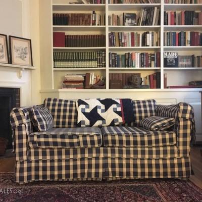 Checked Couch and Love Seat, Books, Book Sets, Coffee Table Books, Quilt 