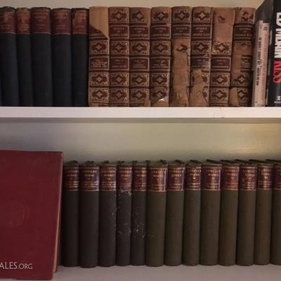 Lowells Works, Works of George Eliot, Leather Bound Books