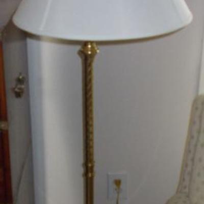 Swing arm floor lamp $75