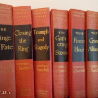 6 volume first edition set of Winston Churchill World War II $175