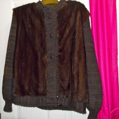 Mink and wool jacket $175