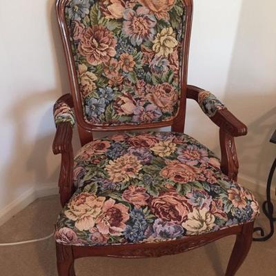 Cherry Flower Print Arm Chair This item is priced at $75.00