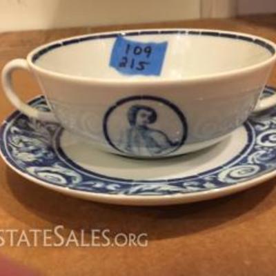 Vista Alegre Portugal Comsomme Cup and Saucer
