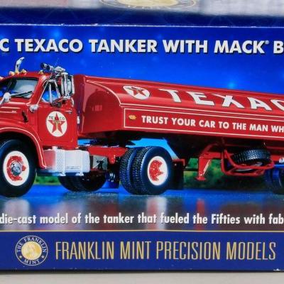 Franklin Mint Texaco Tanker Cast Model in Box