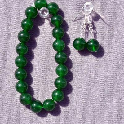 Jade & Silver Bracelet