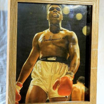 Muhammad Ali autographed Picture - framed