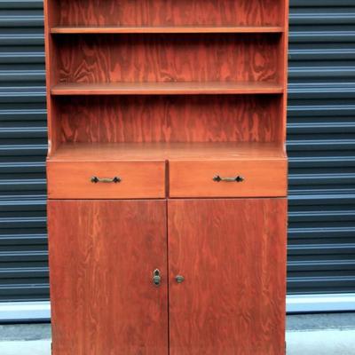 Vintage Country Cabinet with shelves