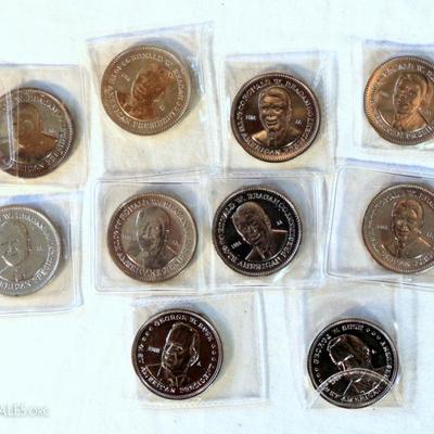 Lot of 10 Double Eagle Presidential Coins