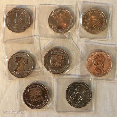 Lot of 8 Double Eagle Commemorative Coins