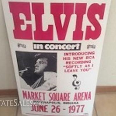 Vintage Elvis Concert Poster