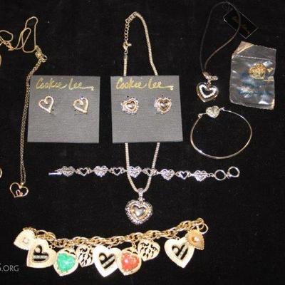 Costume Jewelry - Hearts and Roses