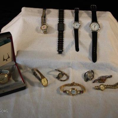 His and Her watches - Bulova, Benrus, Seiko, Wittnauer, more